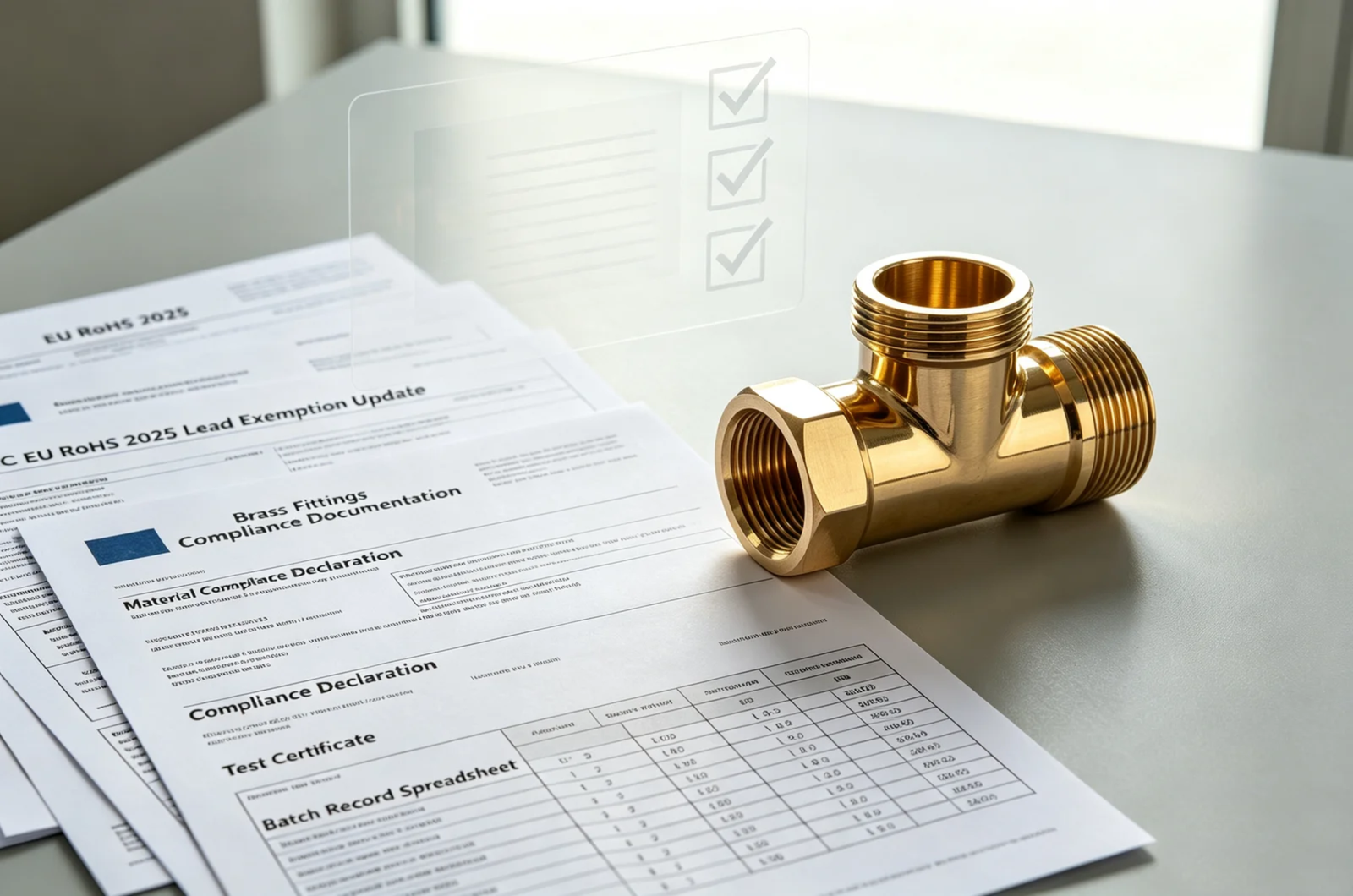 EU RoHS 2025 lead exemption updates for brass fittings compliance