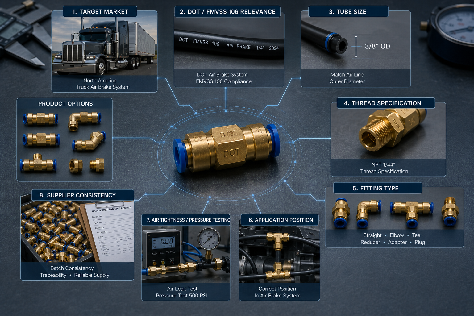 brass fittings in truck air brake systems buyer evaluation sequence